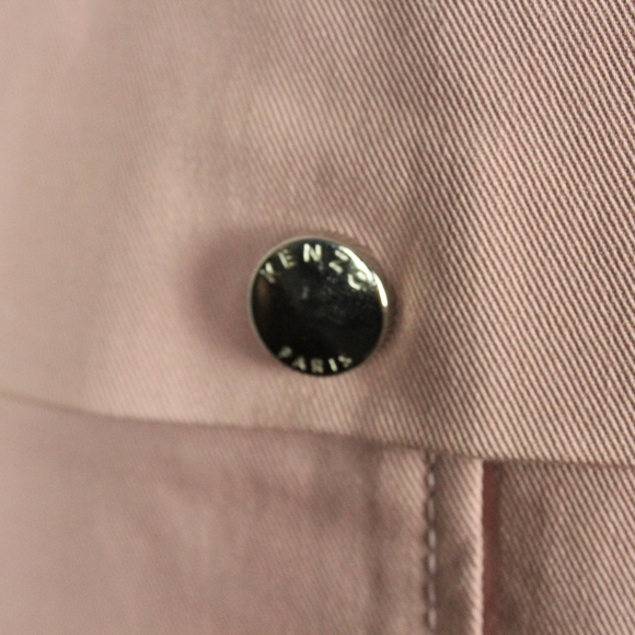 Kenzo Twill Cargo Snap Pocket Shift Dress Size 40 - Picture 2 of 6